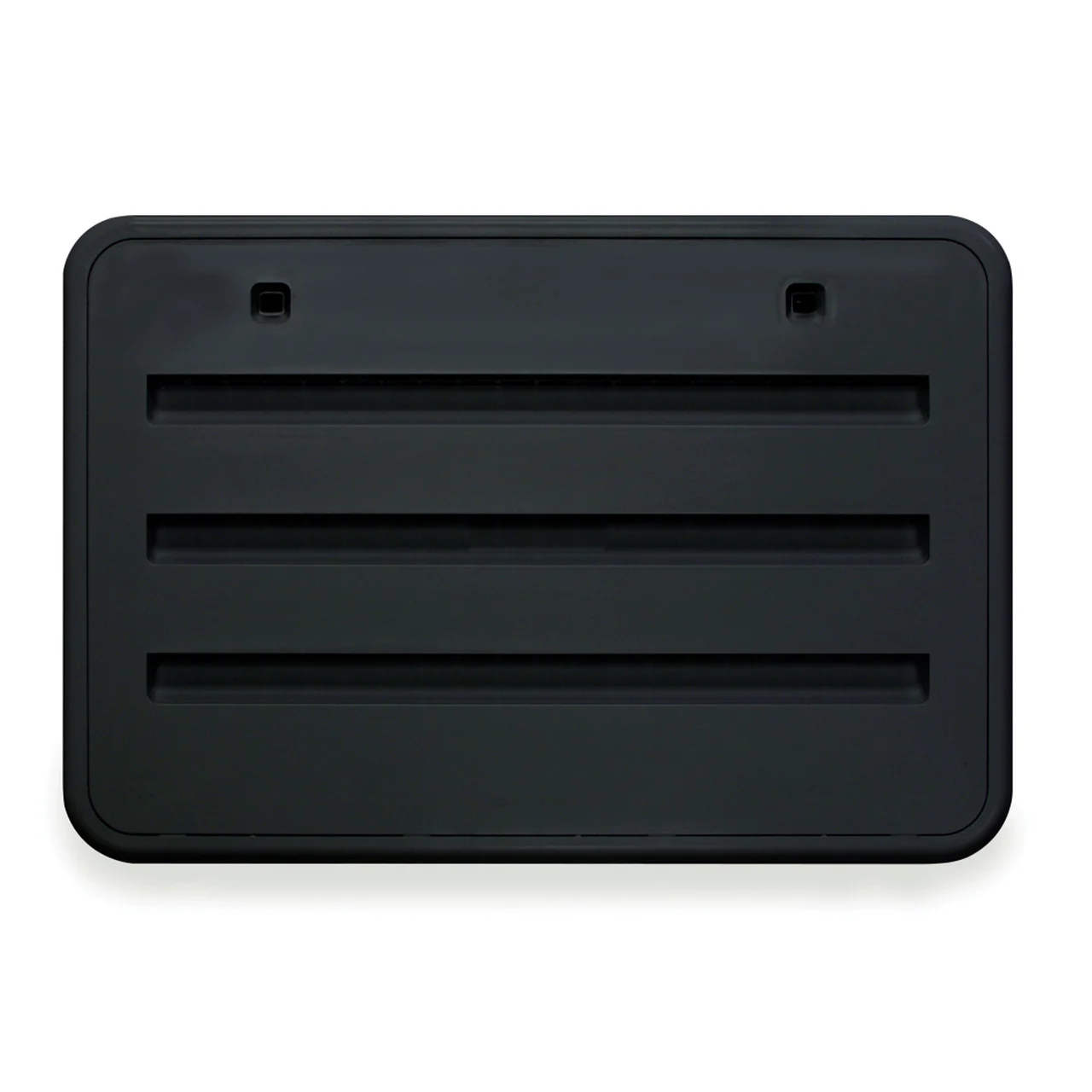 Norcold 621156BK Plastic Radius Corner Side Vent - Vent, Black - 621156BK