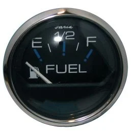 Faria Chesapeake Black 2" Fuel Level Gauge (E-1/2-F)