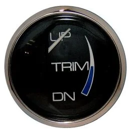 Faria Chesapeake Black 2" Trim Gauge (Mercury / Mariner / Mercruiser / Volvo Dp / Yamaha '01 And Newer)