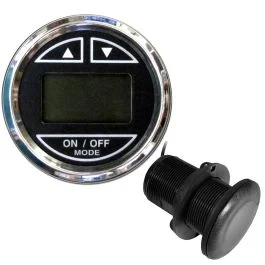 Faria Chesapeake Black 2" Depth Sounder W/Thru-Hull Transducer