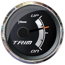 Faria Platinum 2" Trim Gauge F/Mercury, Mariner, Mercruiser, Volvo Dp, Yamaha 2001 & Newer