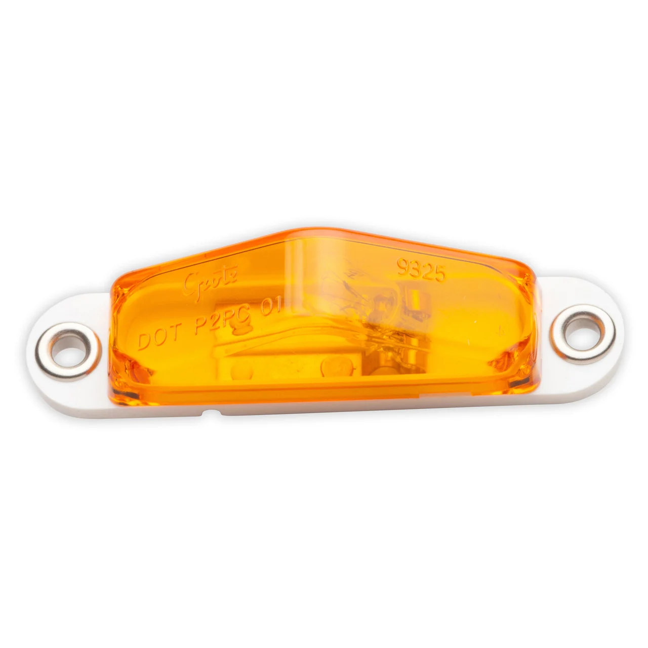 Grote 45513 Blunt Cut Clearance Marker Light With Peak Lens - Amber - 45513