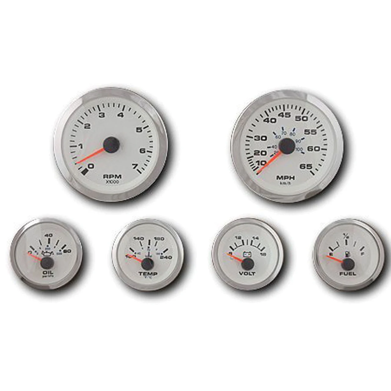 Sierra 67654P Premier Pro 6-Gauge Set - White - 67654P