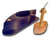 Furuno 526t-Hdn Bronze Broadband Thru-Hull Transducer W/ Temp And Hi-Speed Fairing Block, 1kw (No Plug)