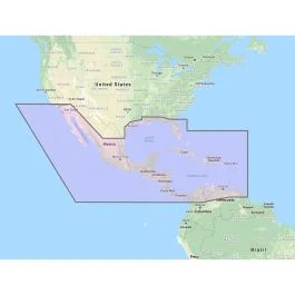 Furuno Central America, Caribbean & Part Of Mexico Vector Chart - 3d Data & Standard Resolution Satellite Photos - Unlock Code