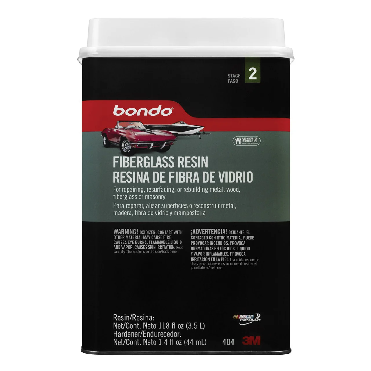3M 00404 Fiberglass Resin, .9 Gallon - 7010309274