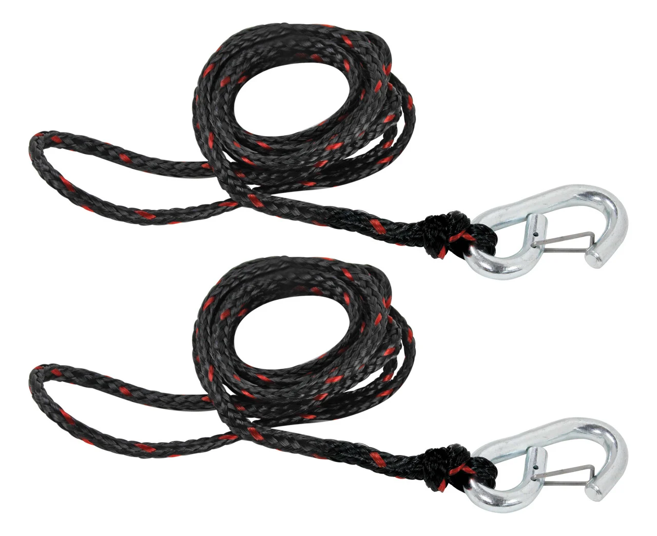 Extreme Max 3006.6634 PWC 7' Dock Line with Zinc-Plated Snap Hook - Value 2-Pack - 3006.6634