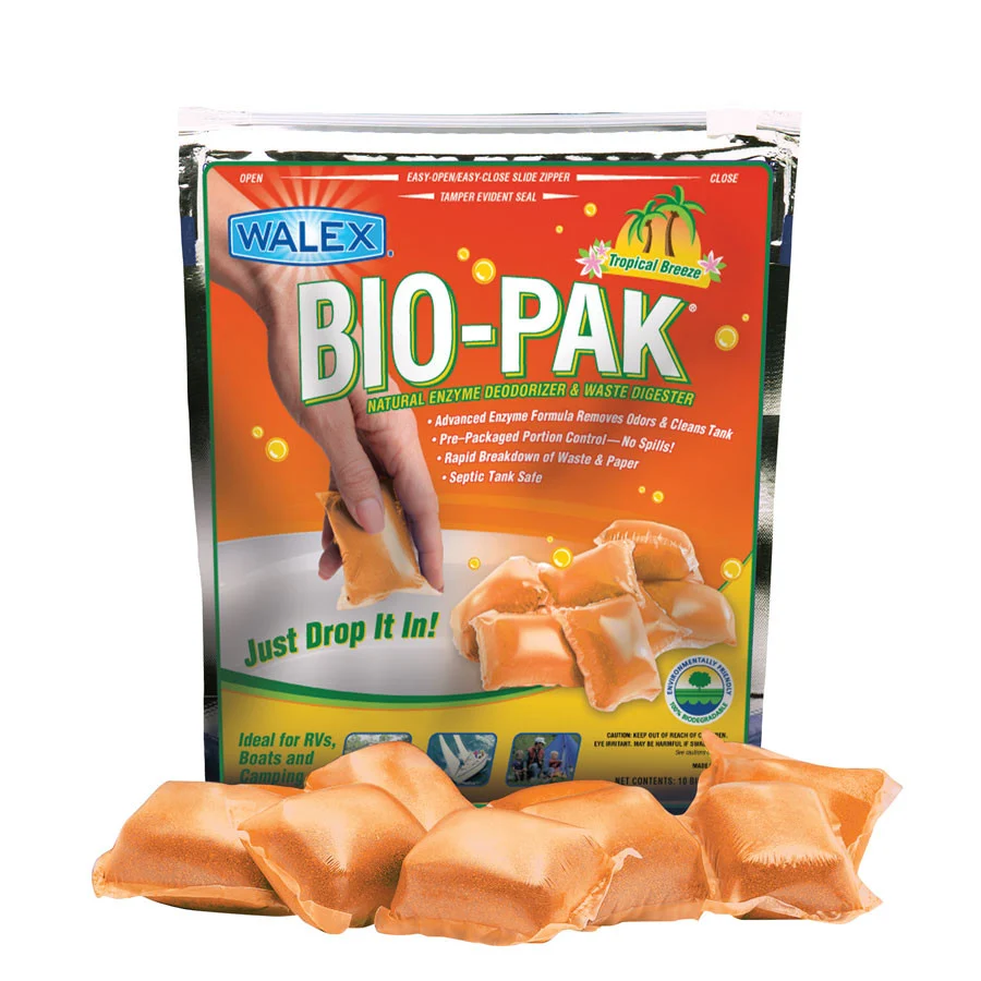 Walex BIOTROP2 Bio-Pak Holding Tank Deodorizer - Tropical Breeze, 2 Pack - BIOTROP2