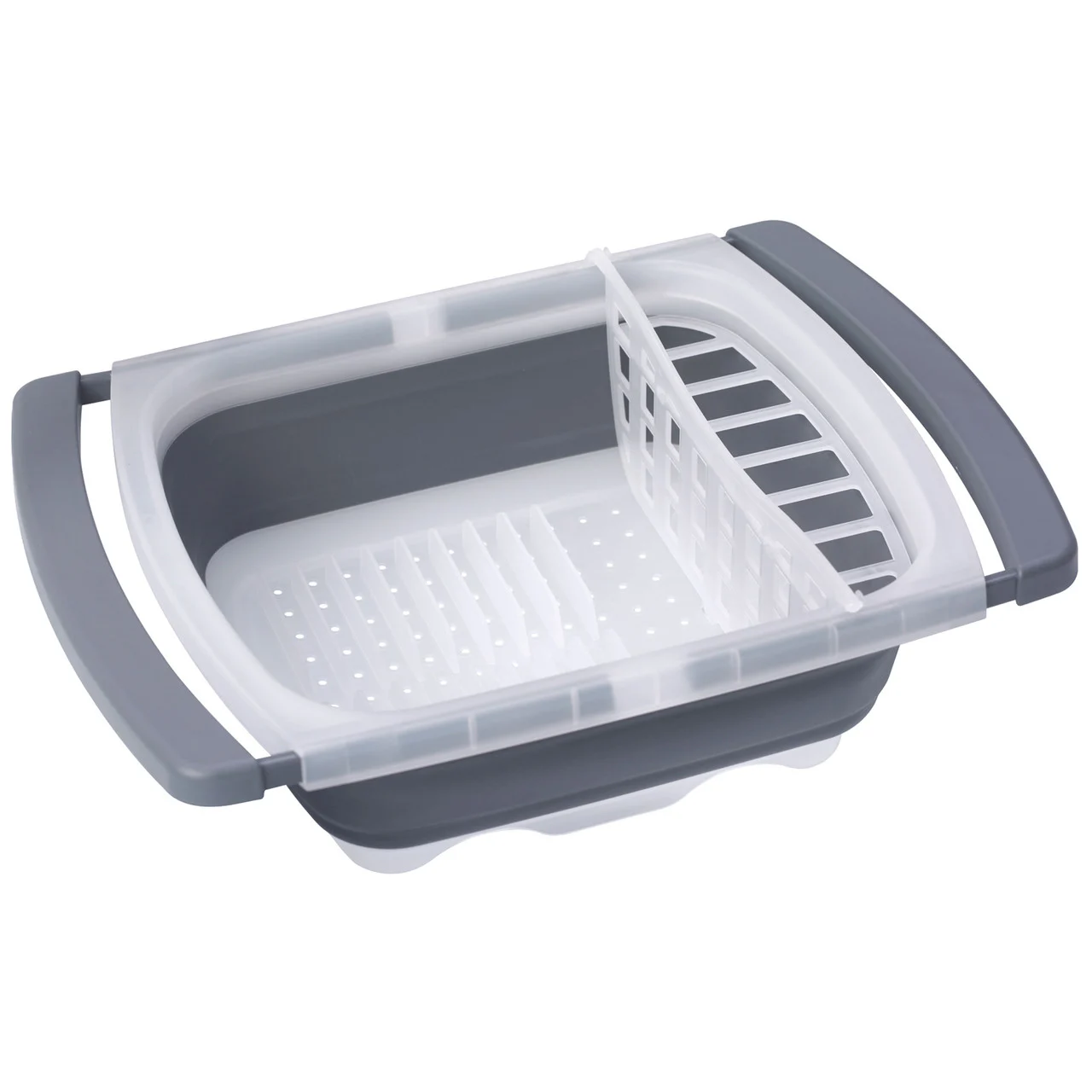Prepworks CDD-20GY Collapsible Over-The-Sink Dish Drainer - Gray - CDD-20GY
