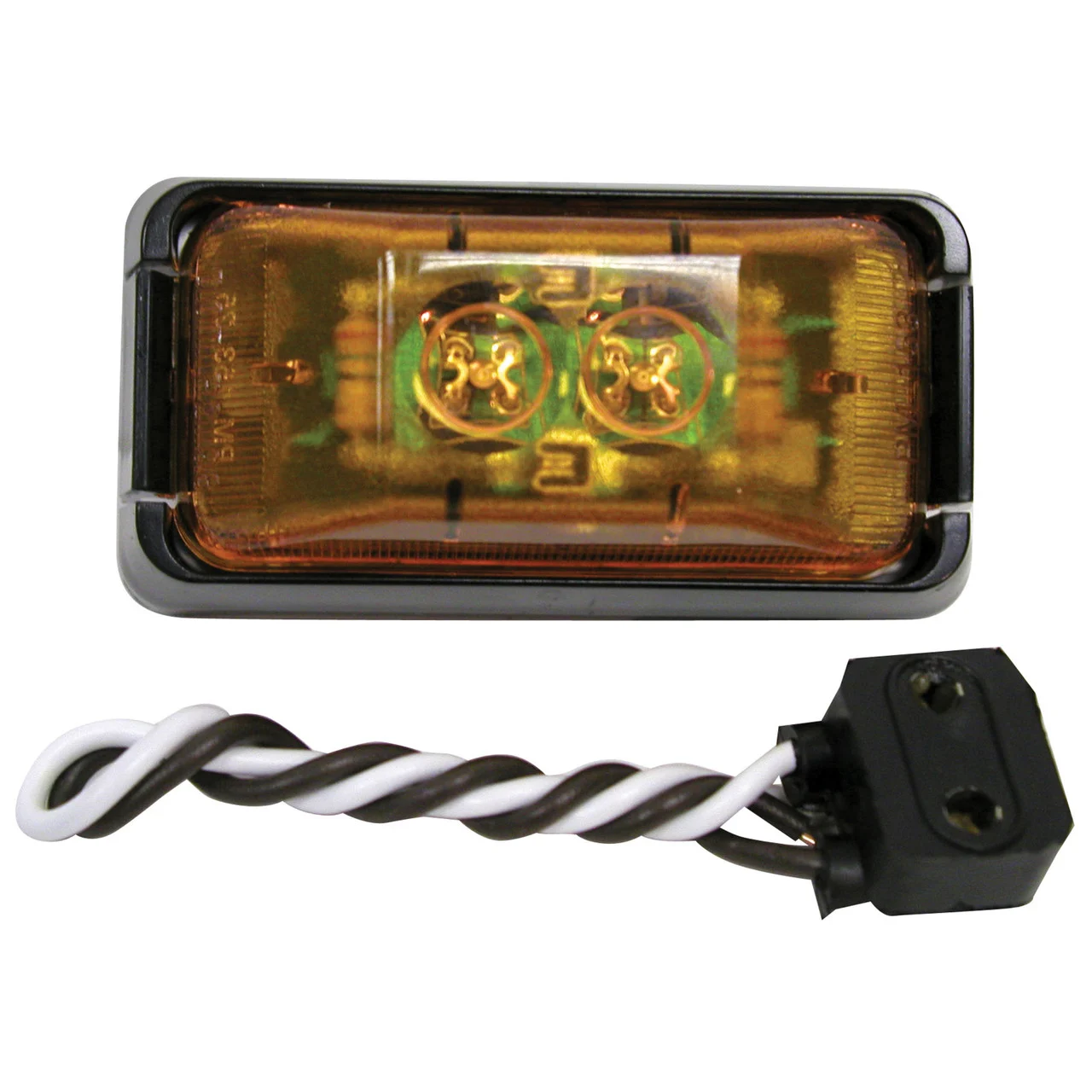Peterson V153KA The 153 Series LED Clearance/Side Marker Light - Amber Kit, 2-Diode - V153KA