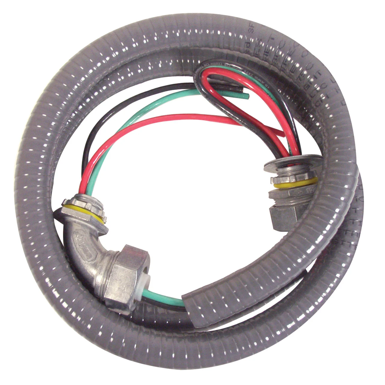 Diversitech 6-12-4 DiversiWhip Air Conditioner Wiring Kit #10 THHN Wire with Metallic Connectors - 1/2 in. x 4 ft. - 38150