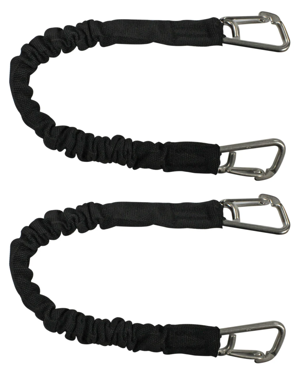 Extreme Max 3006.2367 BoatTector High-Strength Line Snubber & Storage Bungee, Value 2-Pack - 12" with Compact Hooks, Black - 3006.2367