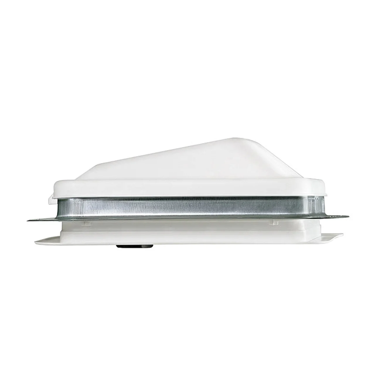 Ventline V2094-501-00 Ventadome V2094 Series Radius Corner Powered Ventilator 12V Without Garnish - Birch White - V2094-501-00