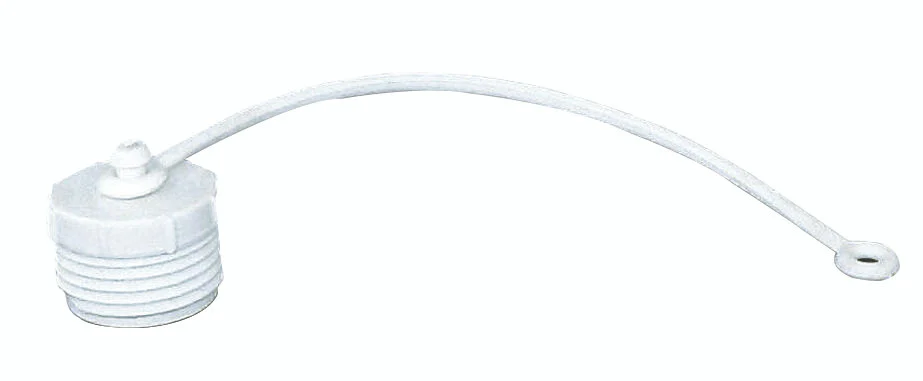 Valterra T1020-1E EZ Coupler Hose Plug with Strap - 3/4" Male Thread, Off White, Bulk - T1020-1E