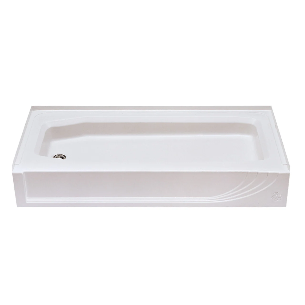 Kinro WBC-5428 L-SPK ABS Shower Pan - Left Hand, White - 209982
