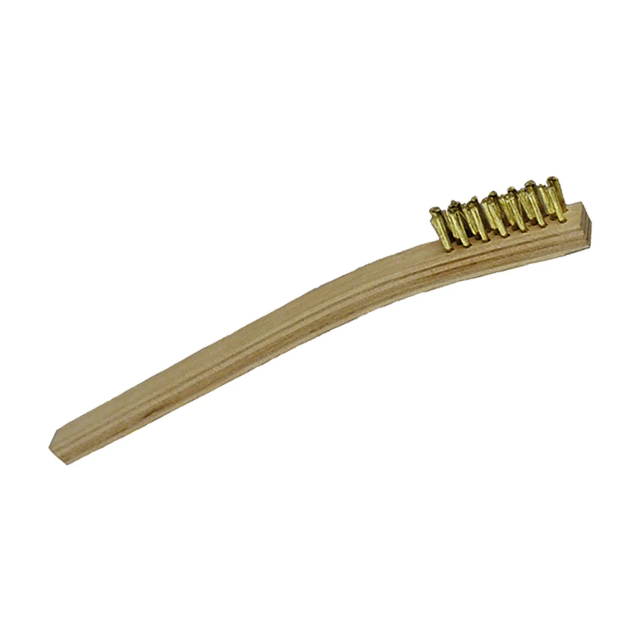 Redtree Industries 61200 Small Wood Handle Scratch Brush - Brass Brush, 3 Pack - 61200