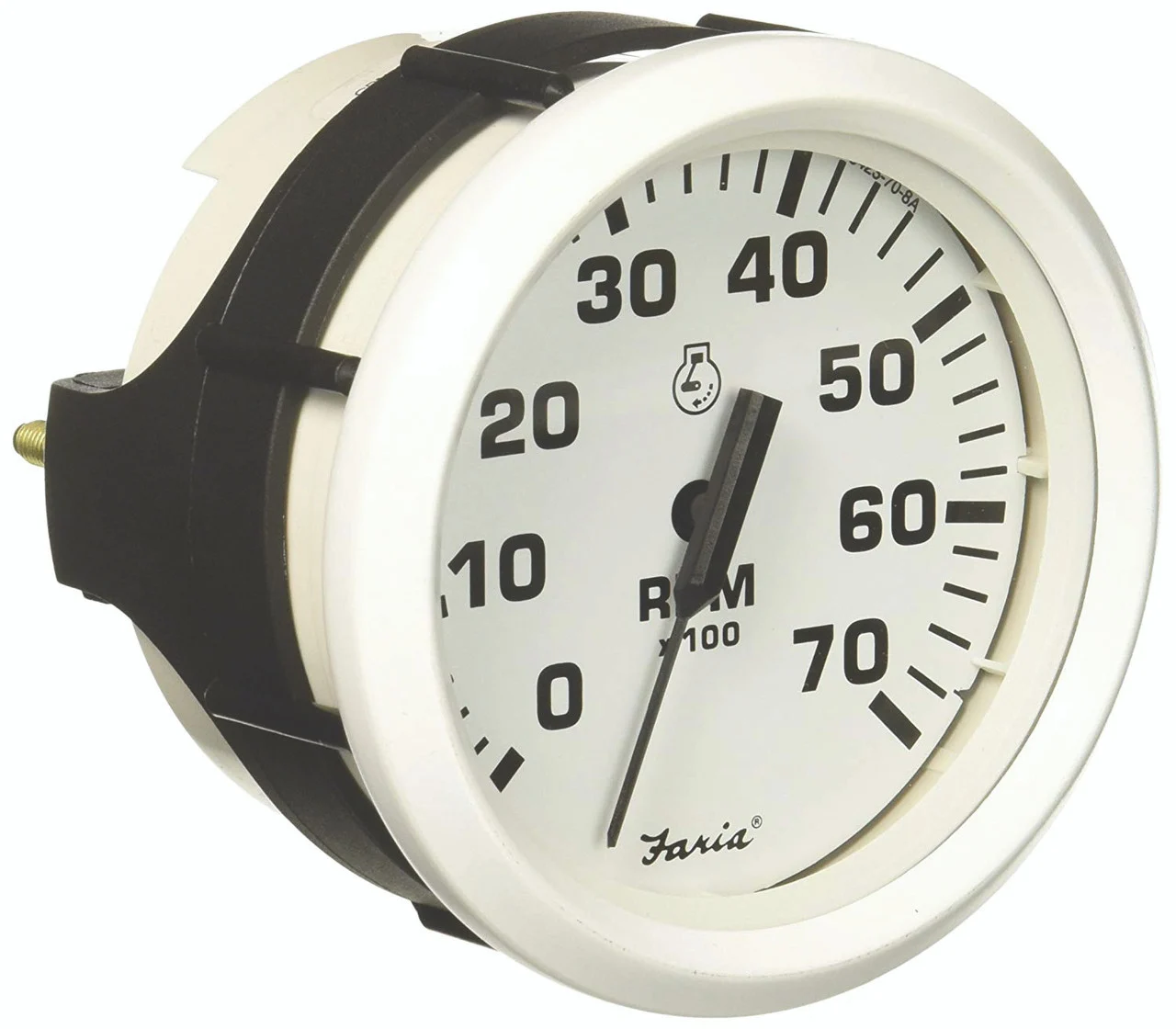 Faria 33104 Dress Tachometer (7000 RPM) - 4", White - 33104