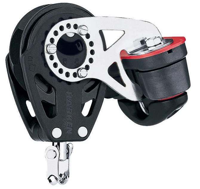 Harken Swivel Ratchet Carbo Block w/Cam Cleat - 57mm