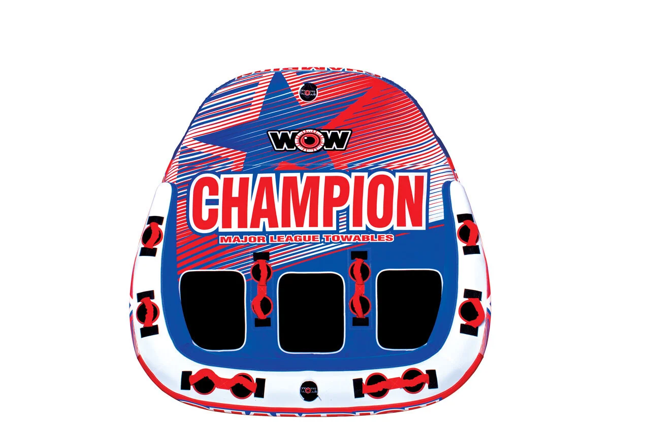 Wow Watersports 21-1010 Champion 3-person Towable - Red/blue - 21-1010