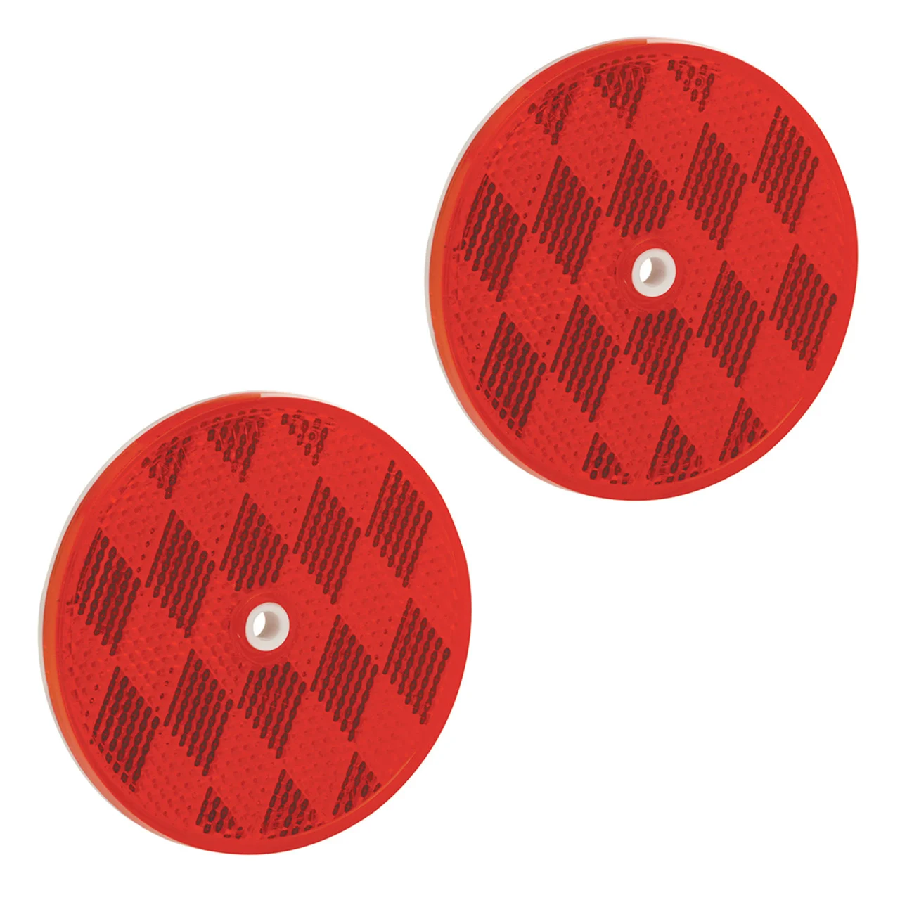 Bargman 74-68-010 Round Center-Mount Reflectors - Red, 3-3/16" - 74-68-010