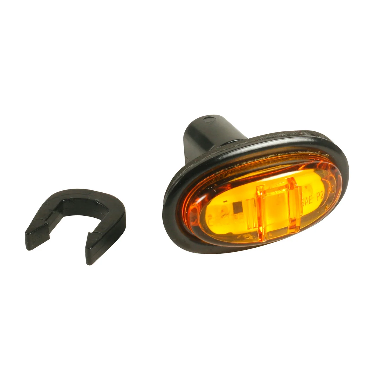 Grote 45303-3 Micronova Led Clearance Marker Light With Hardshell - Amber (bulk Packaging) - 45303-3