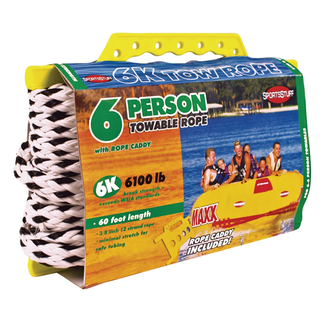 Sportsstuff 57-1542 Towable Rope with Rope Caddy - 6K/6-Person Capacity - 57-1542