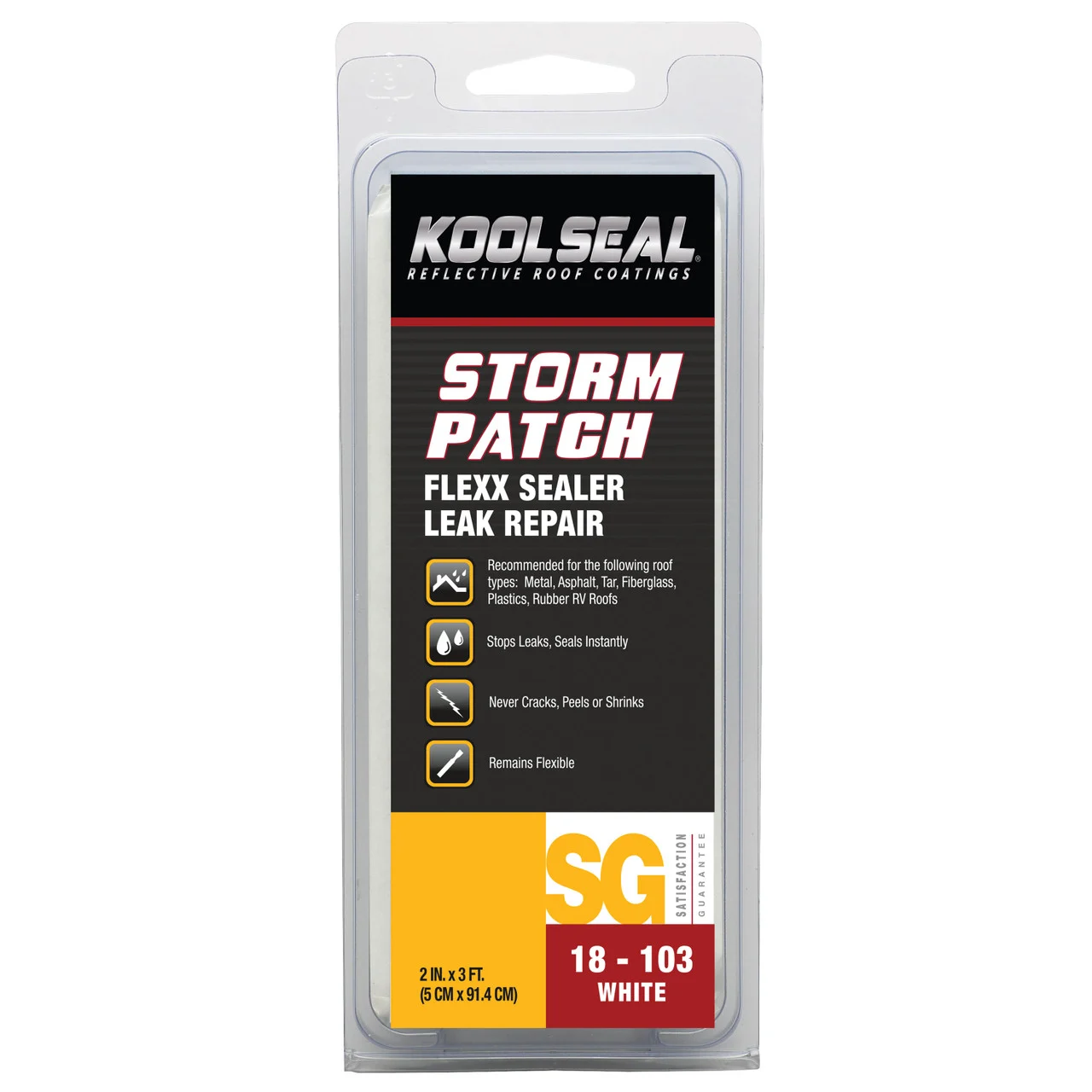 Kool Seal KS0018103-99 Storm Patch Flexx Sealer - 2 in. x 3 ft. - KS0018103-99