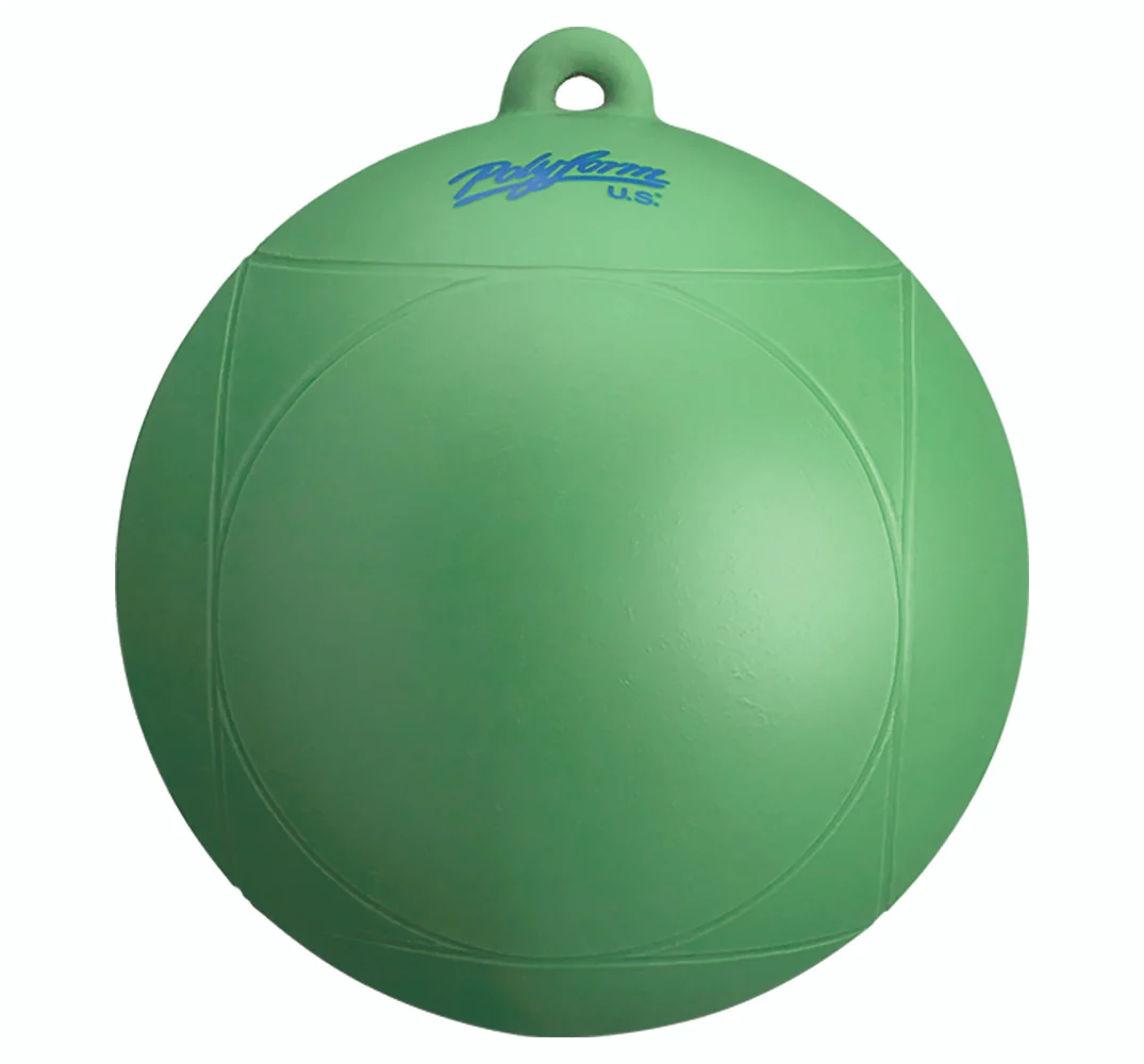 Polyform WS-1 GREEN 15 PACK WS Series Water Ski Buoy - 8" x 8.5", Green, 15-Pack - WS-1 GREEN 15 PACK