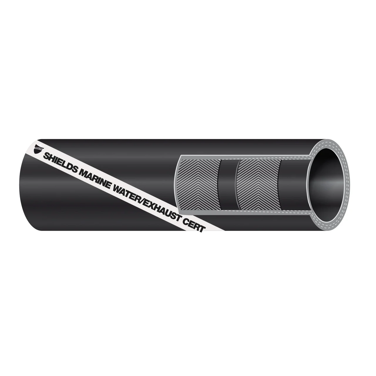 Sierra 116-200-1141 Shields Wireless Exhaust/Water Hose - 1-1/4" x 6-1/4" - 116-200-1141