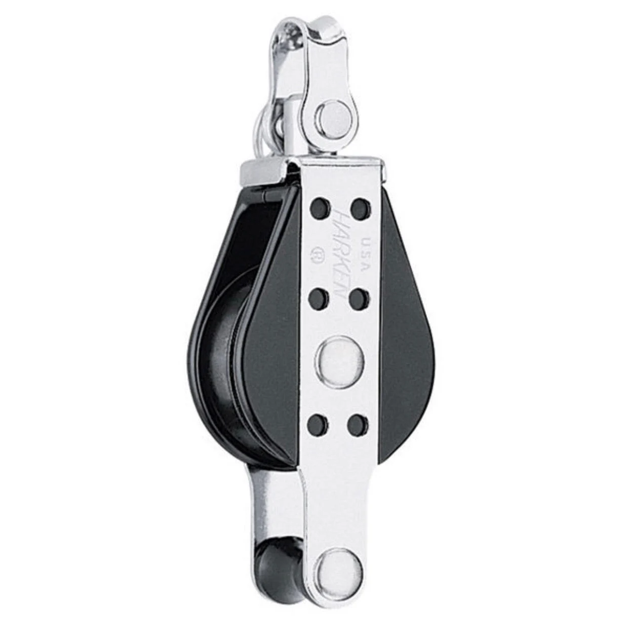HARKEN 38mm Big Bullet Single Block with Becket, Swivel, 169