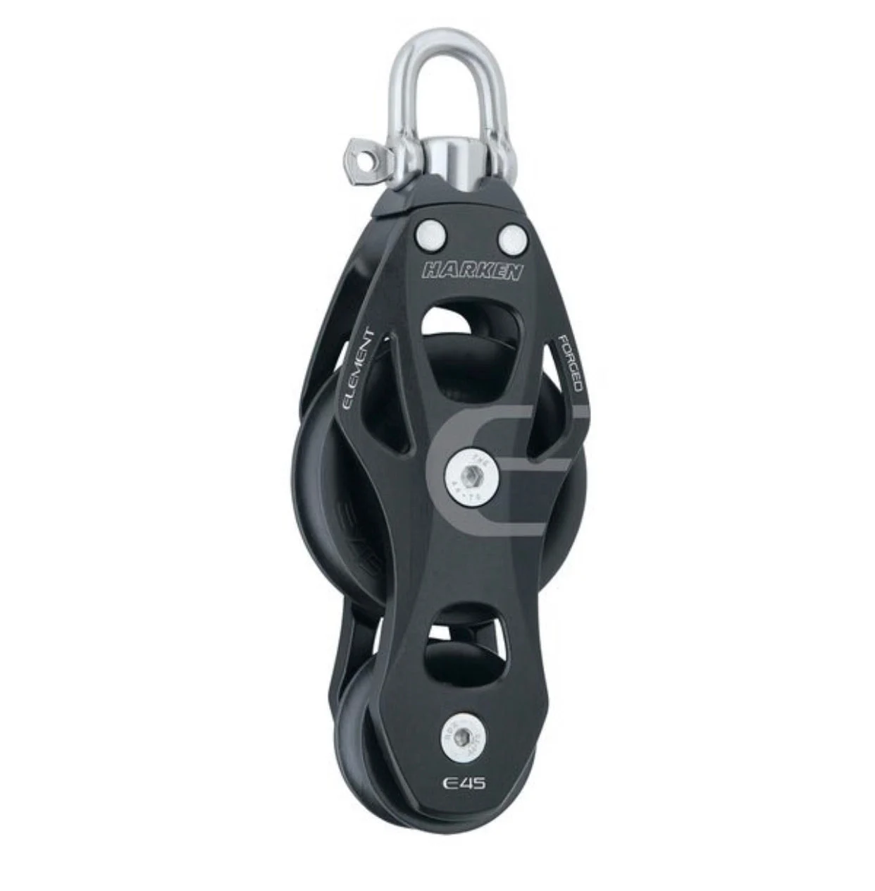 HARKEN 45 mm Element Fiddle Block with Swivel/Locking Shackle, 6232