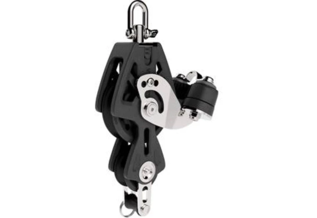 LEWMAR 50 mm Synchro Fiddle Block - Swivel, Becket, Cam, 29925039BK
