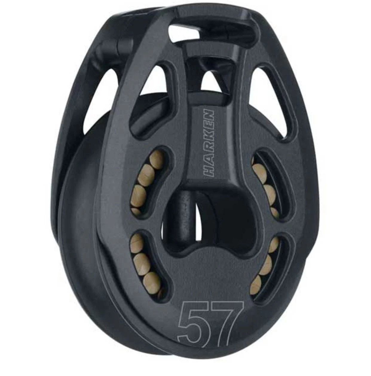 HARKEN 57 mm Aluminum Black Magic Loop Block, 3214
