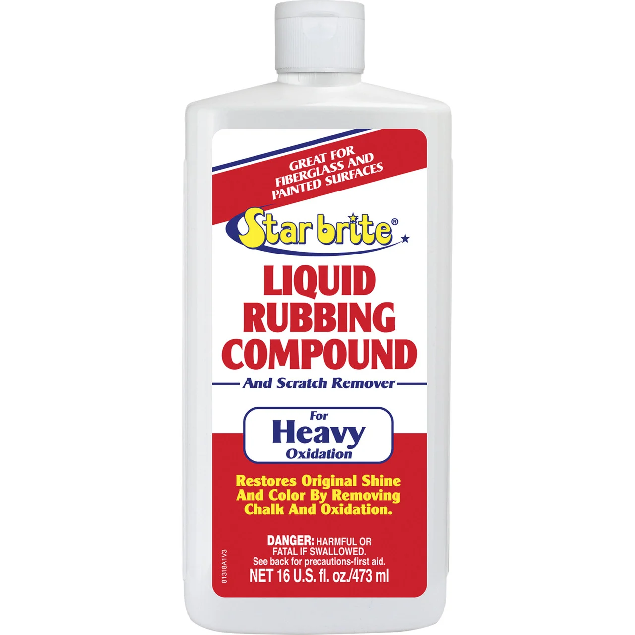 Star brite 081318 Liquid Rubbing Compound for Heavy Oxidation - 16 oz - 81318