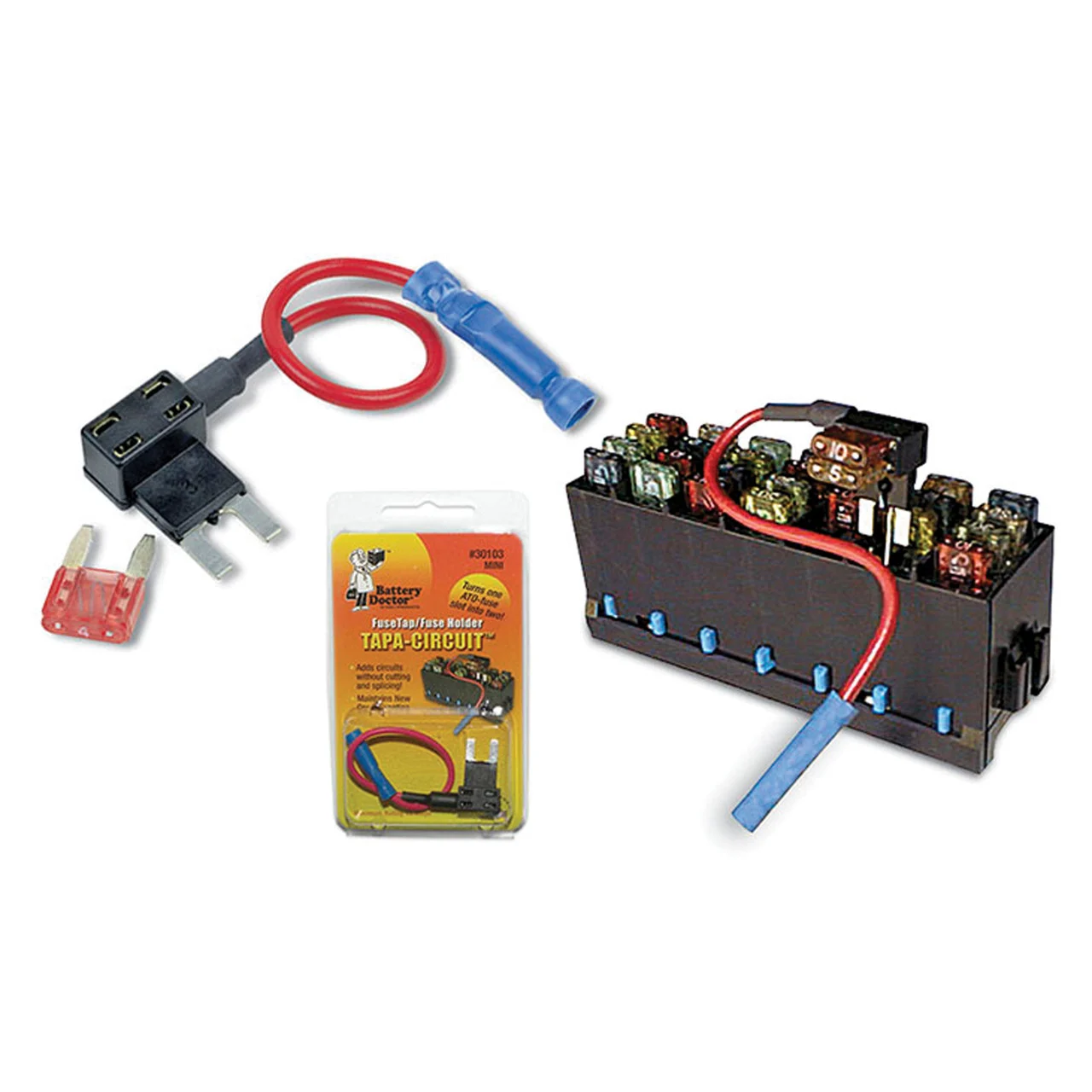 WirthCo 30103 ATM Mini-Fuse Tapa Circuit Dual Fuse Holder - 30103
