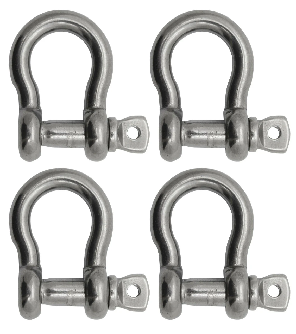 Extreme Max 3006.8315.4 BoatTector Stainless Steel Anchor Shackle - 5/16", 4-Pack - 3006.8315.4