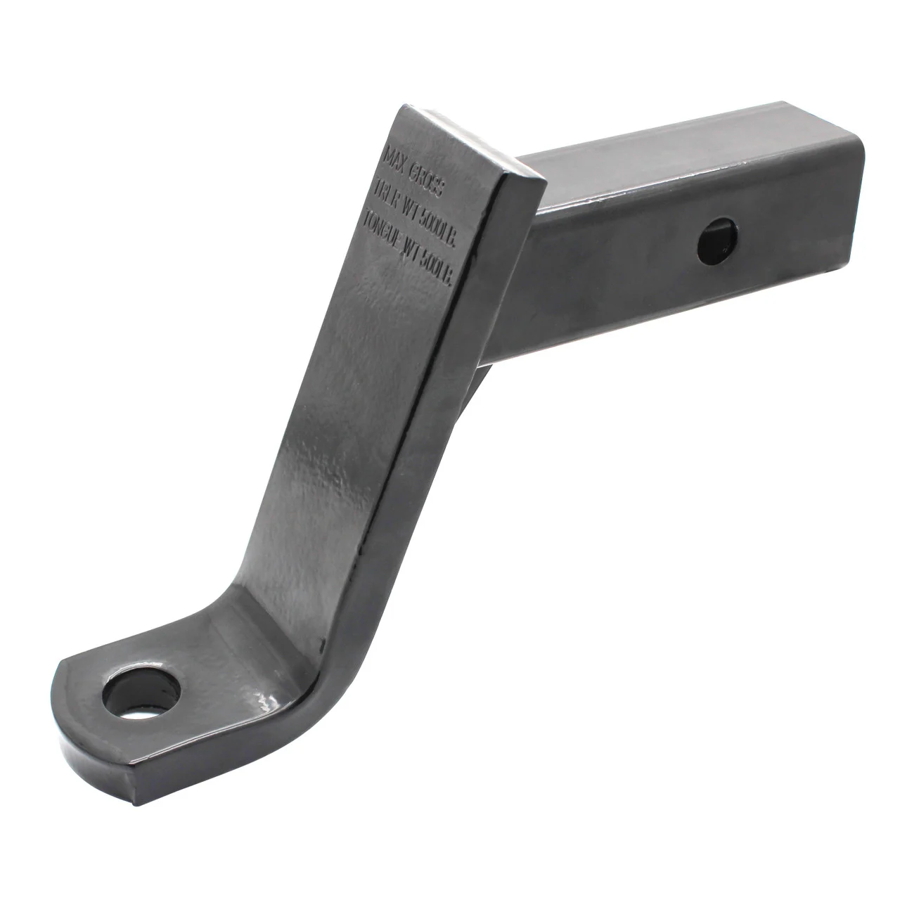 Quick Products QP-HS2807 Class III Trailer Ball Mount - 6" Drop, 4" Rise - 5000 lbs. (Gloss Black Powder-Coat Finish) - QP-HS2807