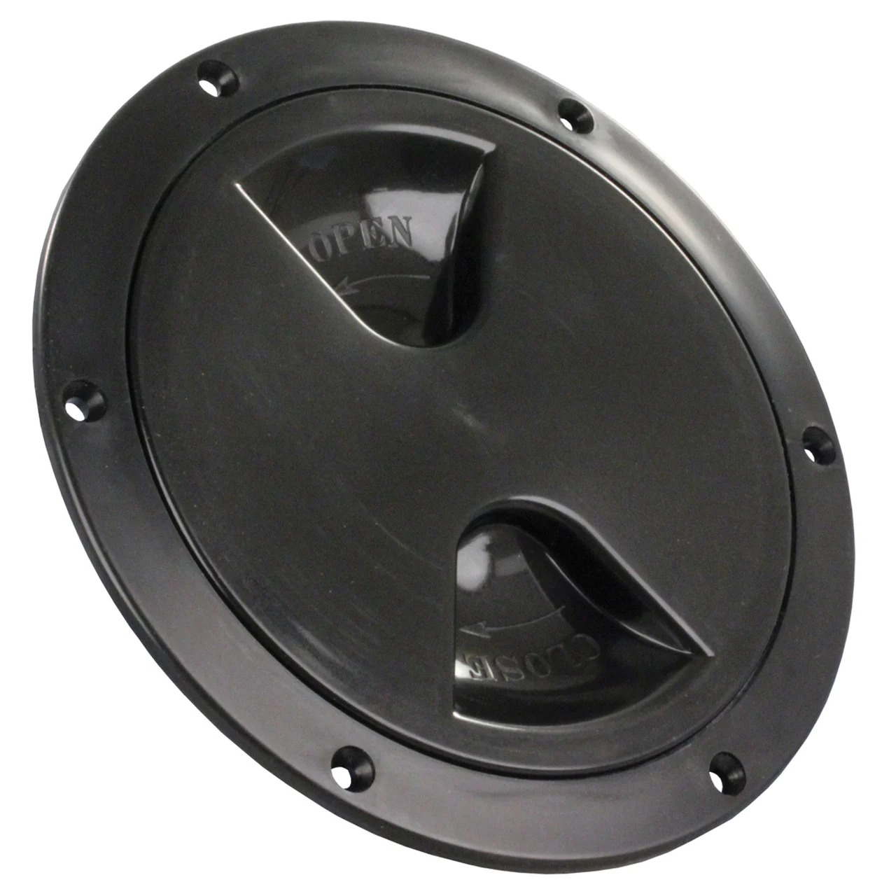 JR Products 31035 Access/Deck Plate - 5", Black - 31035