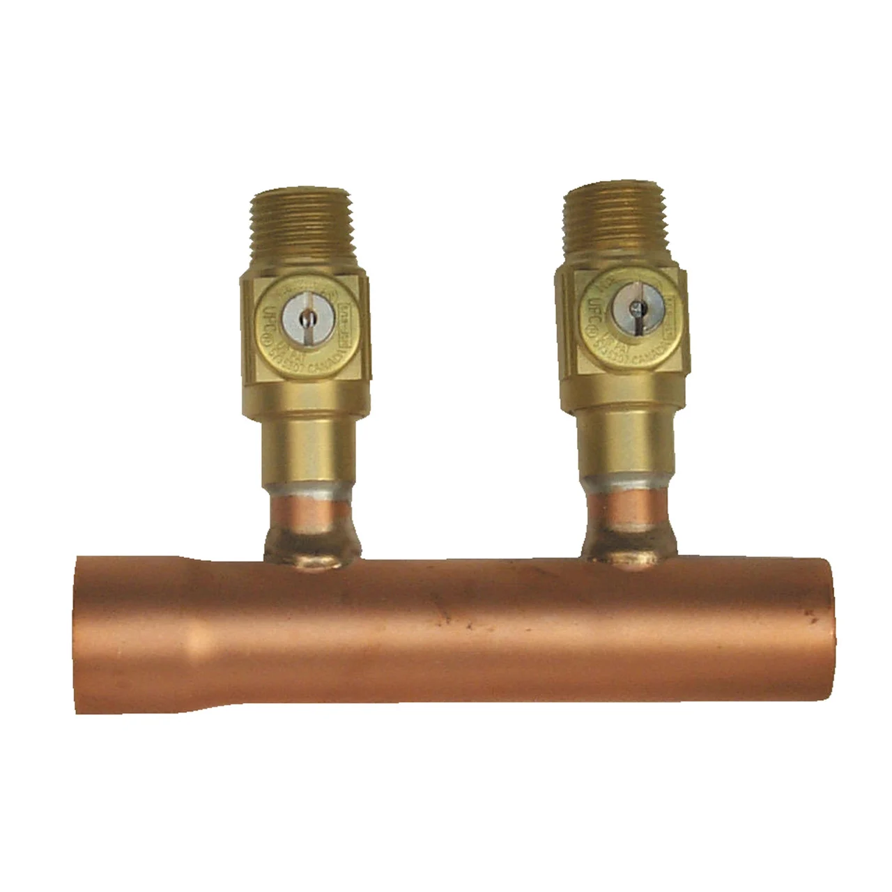 Willow Springs WSD1257502V Manifold with 1-1/4" Sweat Header x 3/4" PEX Crimp - 2 Loop - WSD1257502V