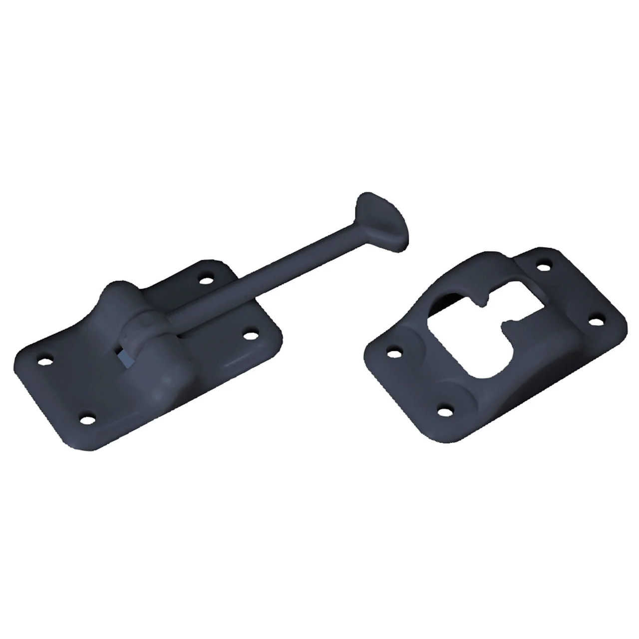 RV Designer E232 Plastic T-Style Entry Door Holder - Black, 3-1/2" - E232