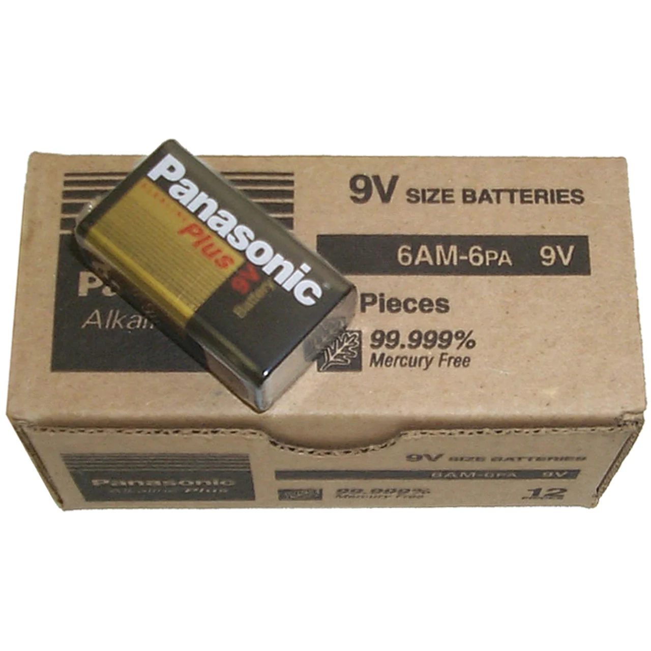 Universal Power Group C3787 Panasonic Alkaline Batteries - 9-Volt, Pack of 12 - C3787