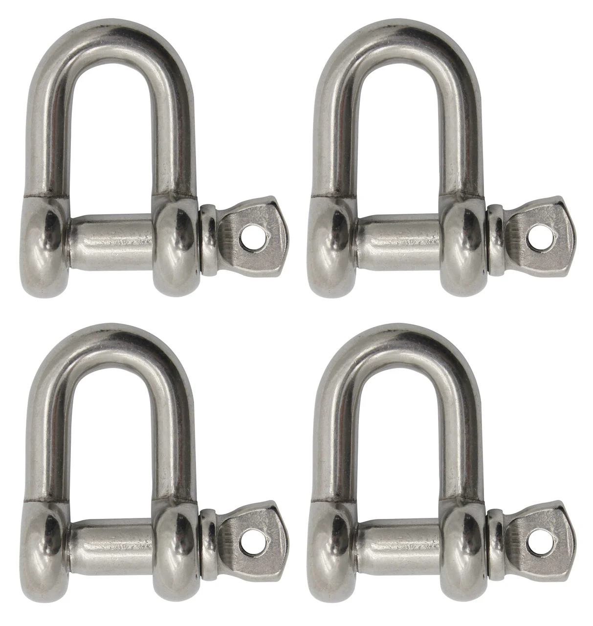 Extreme Max 3006.8282.4 BoatTector Stainless Steel Chain Shackle - 7/8", 4-Pack - 3006.8282.4