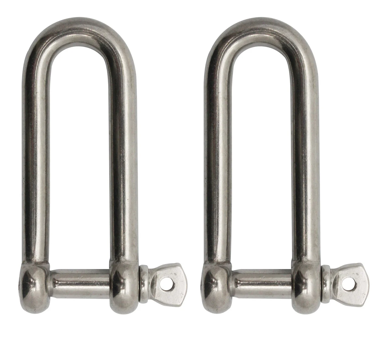 Extreme Max 3006.8207.2 BoatTector Stainless Steel Long D Shackle - 3/8", 2-Pack - 3006.8207.2