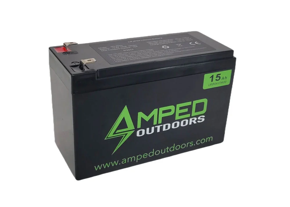 Amped Outdoors Ao4s15 Lithium Battery - 12v / 15ah - AO4S15