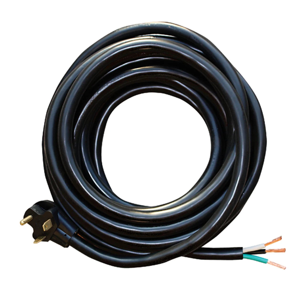 Voltec 16-00562 Right Angle Power Supply Cord 10/3 Gauge - 25', 30 Amp - 16-00562
