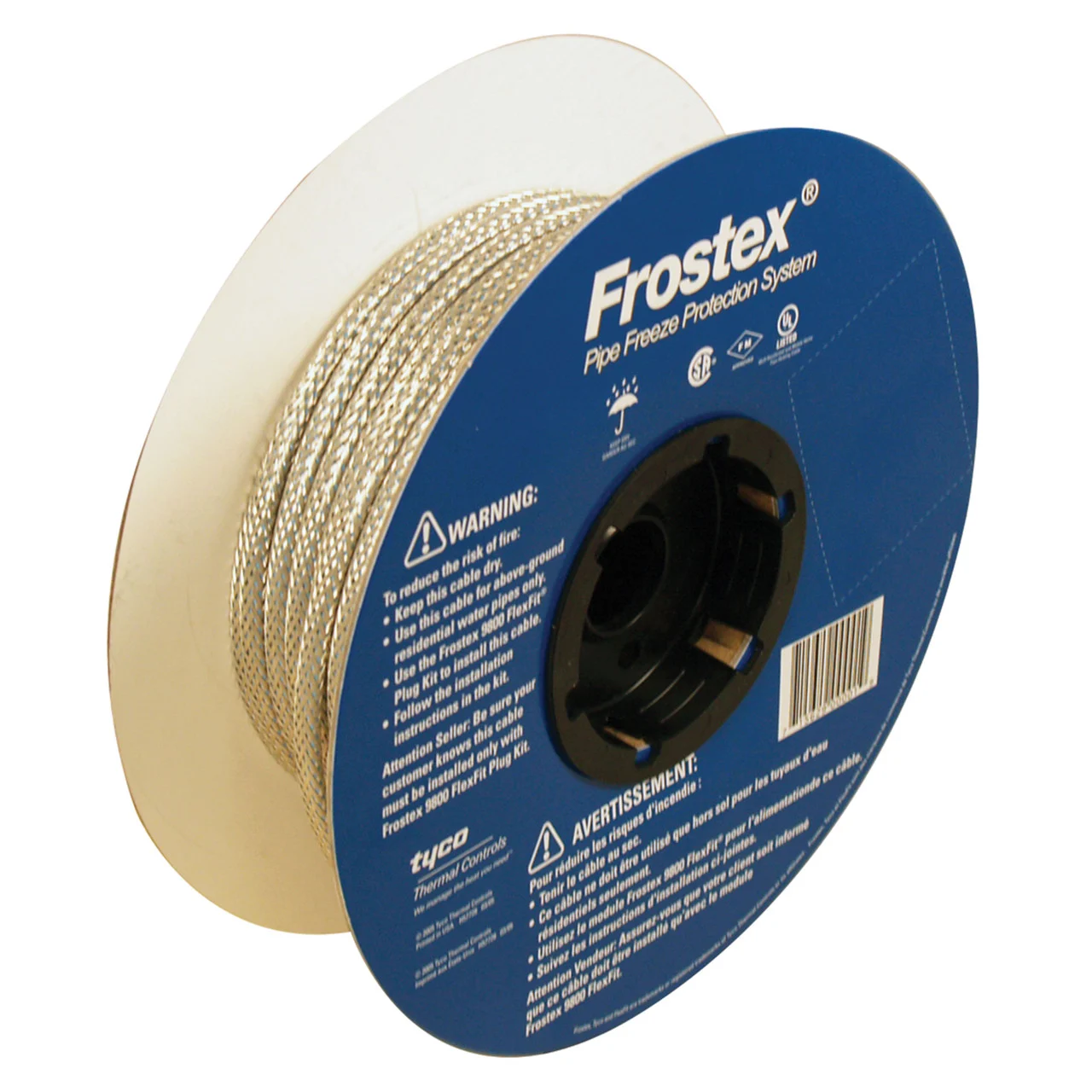 nVent 702549-000 RAYCHEM Frostex Self-Regulating Pipe Heating Cable - 250' Spool - 702549-000