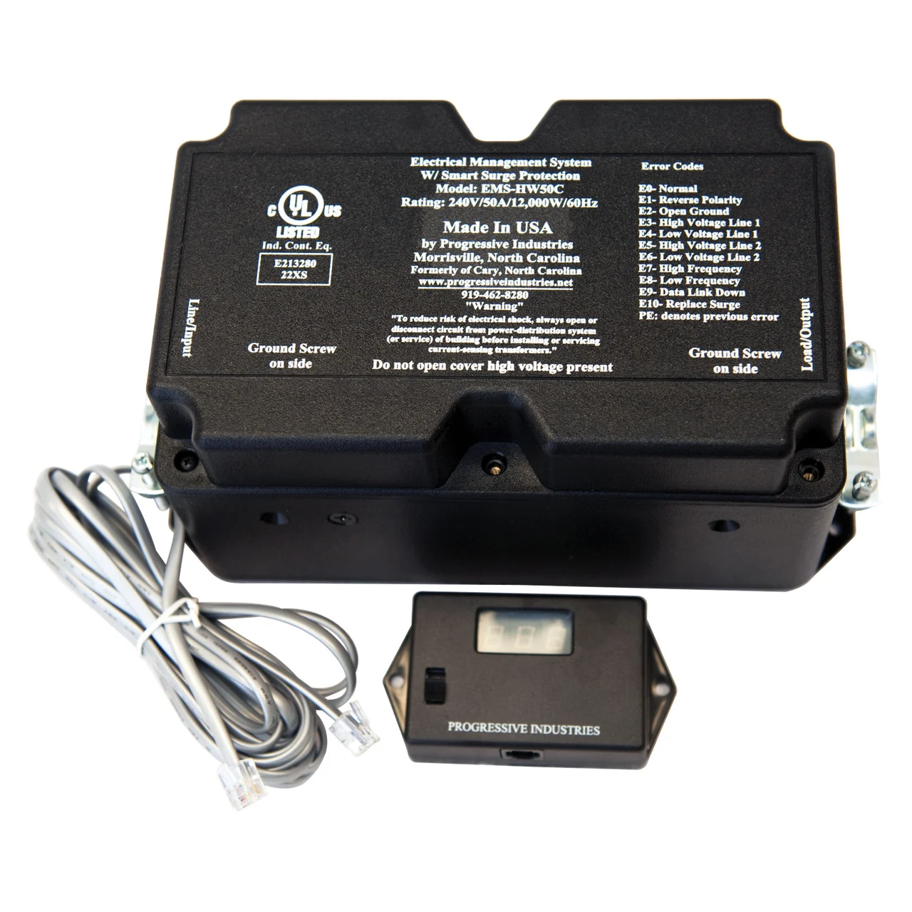 Progressive Industries EMS-HW50C Portable Electrical Management System - 50 Amp - EMS-HW50C