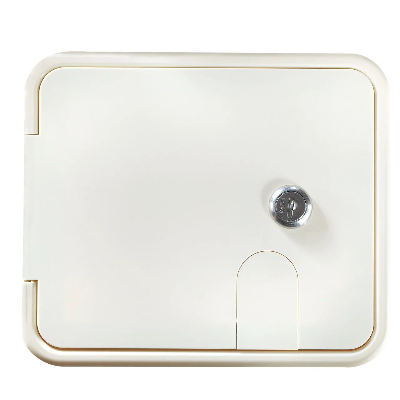 RV Designer B150 Rectangular Locking Cable Hatch - Standard, 7.6" x 6.5" x 2" - B150