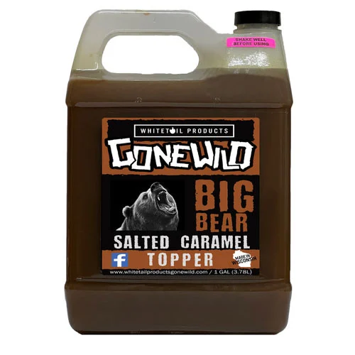 Whitetail Products Gone Wild 5704 Big Bear Attractant Salted Caramel Bear Topper Liquid - 1 Gallon - 5704