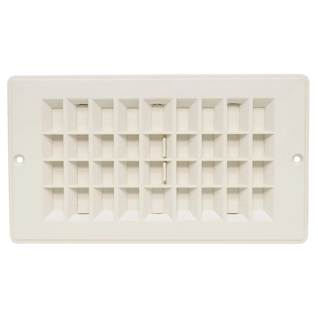Valterra A10-3364VP Dampered Heating and A/C Floor Register - 4" x 8", Off-White - A10-3364VP
